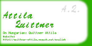 attila quittner business card